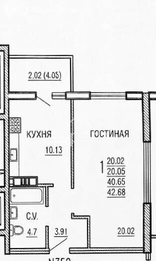 1-комнатная квартира: Самара, Белорусская улица, 18 (42.7 м) - Фото 1