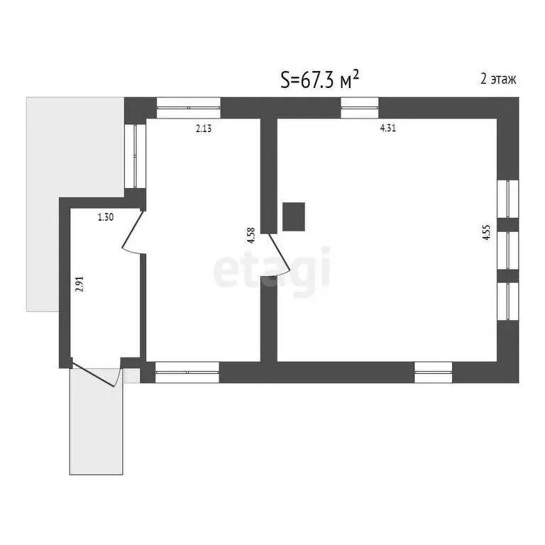 Дом в Новосибирск, СНТ Золотая Горка (67.3 м) - Фото 2
