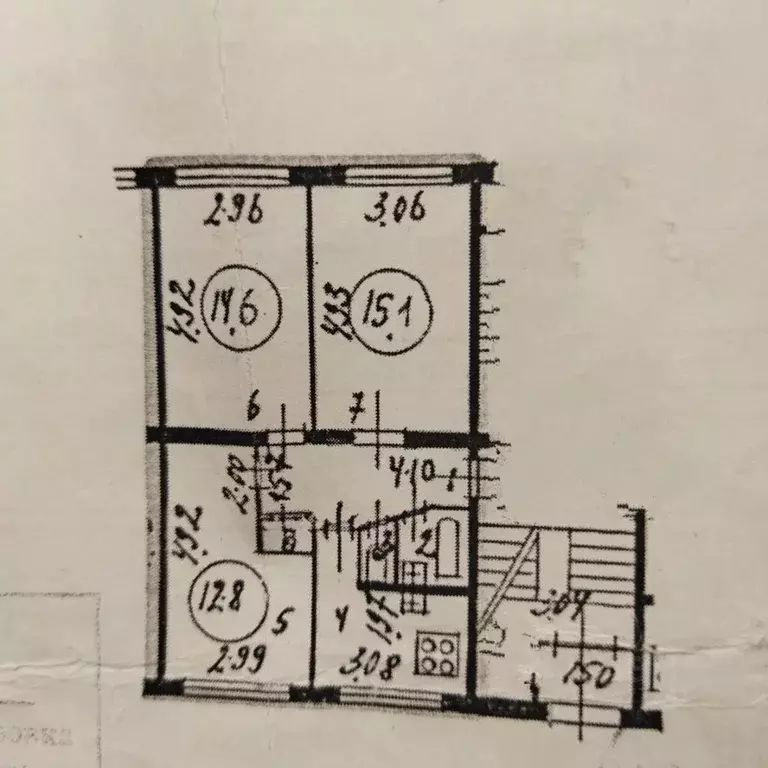 3-к кв. Санкт-Петербург Софийская ул., 33К3 (59.0 м) - Фото 2