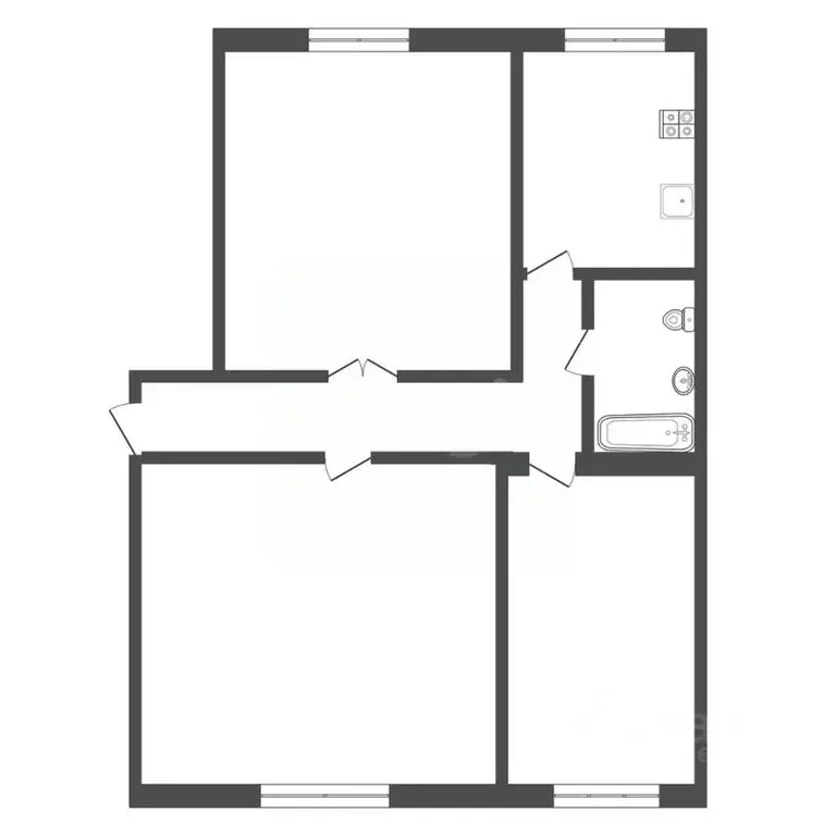 3-к кв. Москва Ореховый бул., 61К1 (76.2 м) - Фото 1