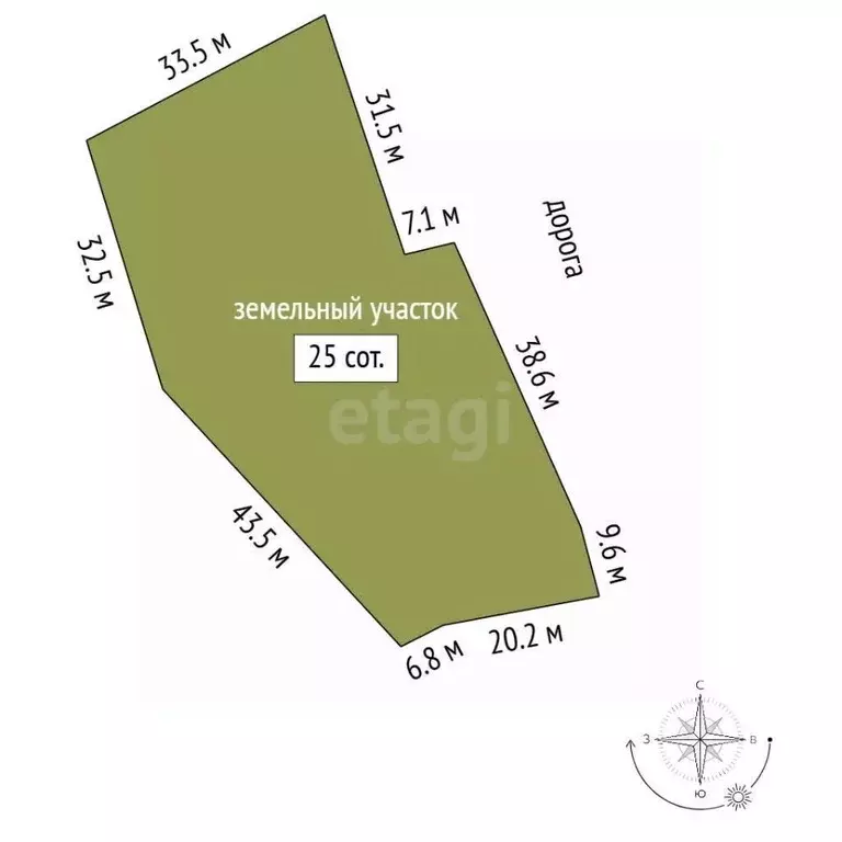 Участок в Крым, Феодосия муниципальный округ, с. Краснокаменка ул. ... - Фото 1