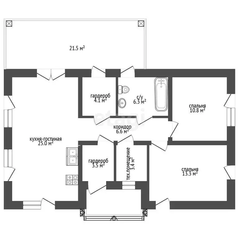 Дом, 78.5 м - Фото 0