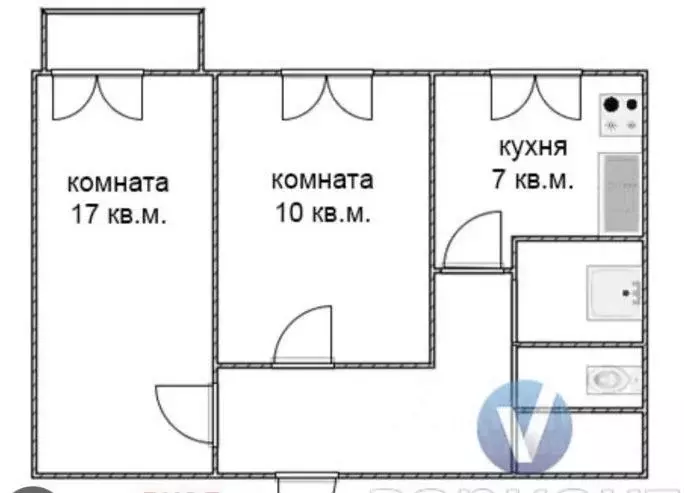 2-к кв. Московская область, Балашиха Солнечная ул., 16 (46.2 м) - Фото 0