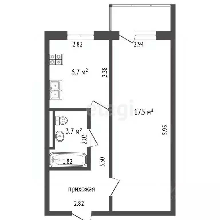 1-к кв. Камчатский край, Елизово ул. Гришечко, 13 (33.4 м) - Фото 2