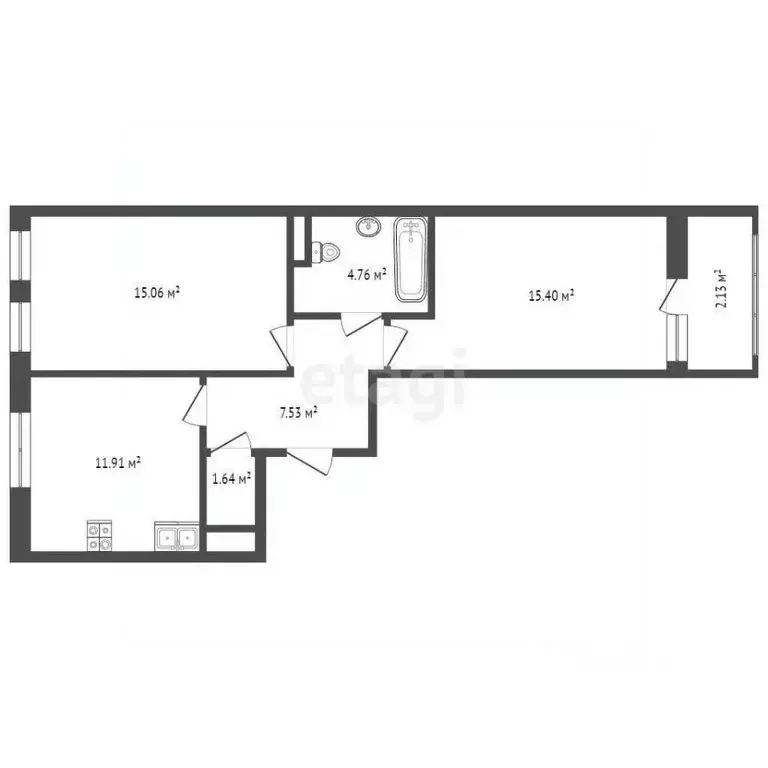 2-к кв. Московская область, Видное бул. Дивный, 3 (59.0 м) - Фото 1