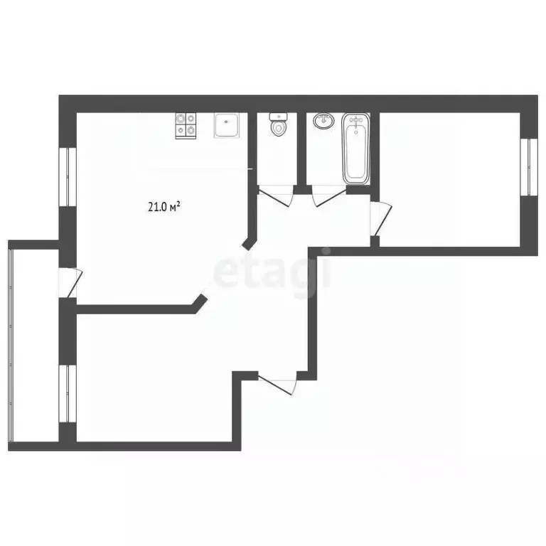 2-к кв. Тюменская область, Тюмень ул. Избышева, 6 (65.0 м) - Фото 2