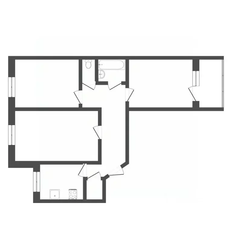 3-к кв. Тюменская область, Тюмень ул. Осипенко, 84 (64.0 м) - Фото 1