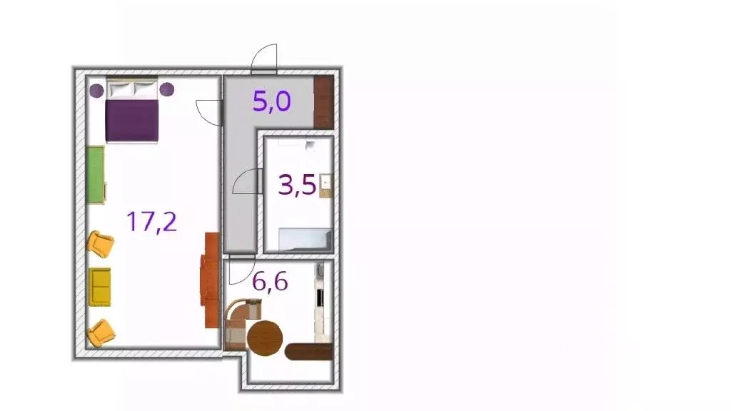 1-к кв. Башкортостан, Уфа Баязита Бикбая ул., 37 (35.6 м) - Фото 1