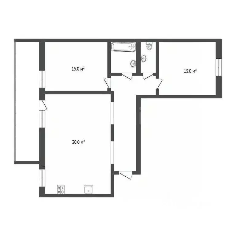 3-к кв. Тюменская область, Тюмень Солнечный проезд, 8к2 (75.7 м) - Фото 2