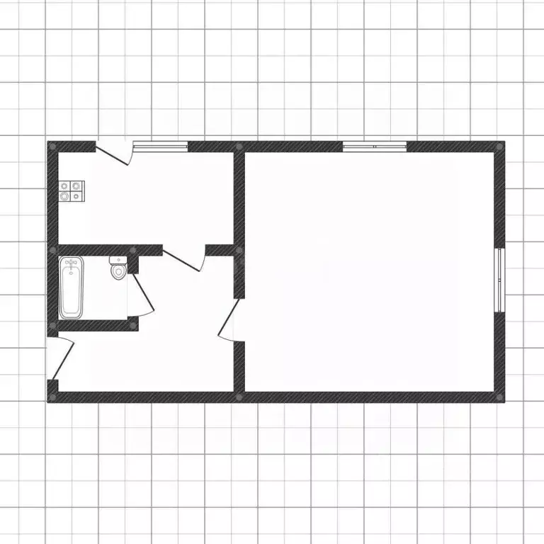 1-к кв. Смоленская область, Ярцево Автозаводская ул., 39 (34.6 м) - Фото 1