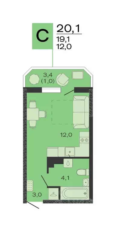 Студия Краснодарский край, Красноармейский район, Марьянское с/пос, ... - Фото 1