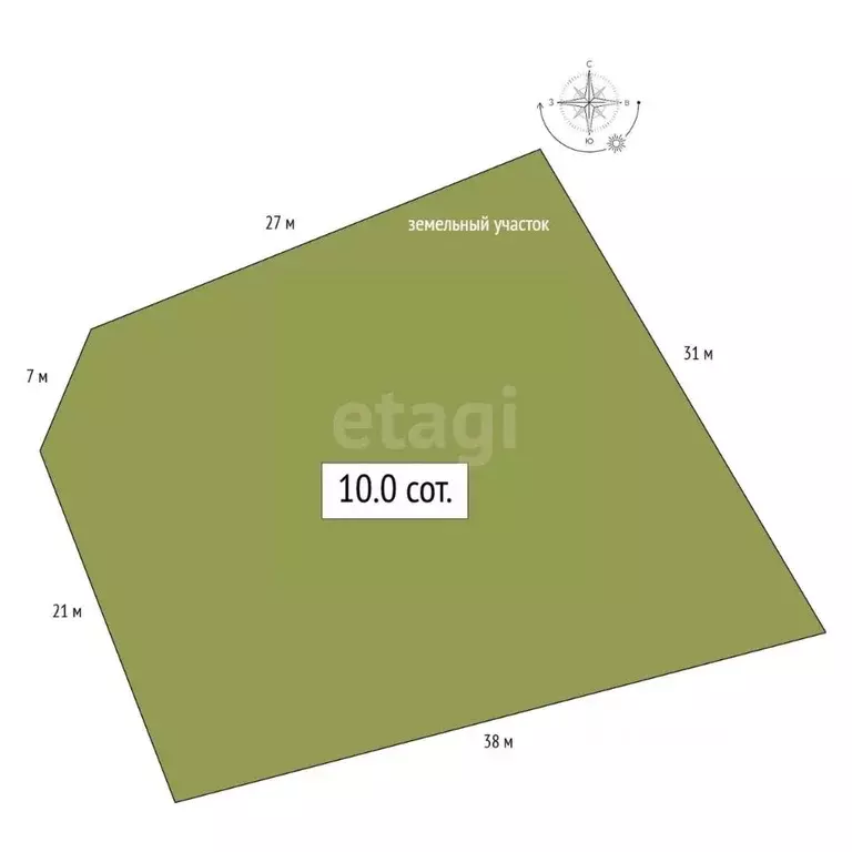 Участок в Алтай, Майминский район, с. Кызыл-Озек ул. Вечерняя, 13 ... - Фото 2