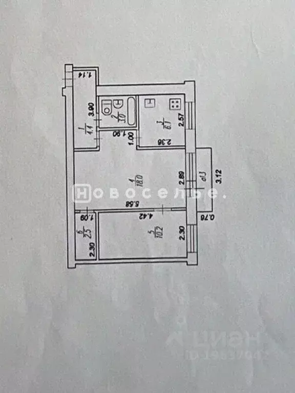 2-к кв. Рязанская область, Рязань ул. Пушкина, 6 (44.0 м) - Фото 1