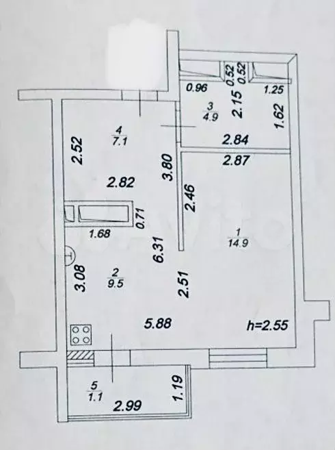 1-к. квартира, 36,4 м, 15/22 эт. - Фото 0