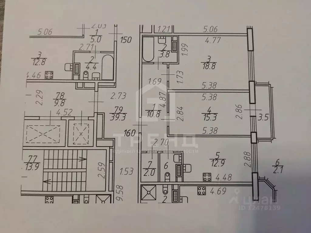 2-к кв. Ленинградская область, Мурино Всеволожский район, пл. ... - Фото 1