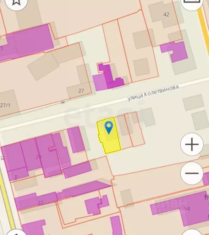 Дом в Тульская область, Тула ул. Колетвинова, 13 (58 м) - Фото 1