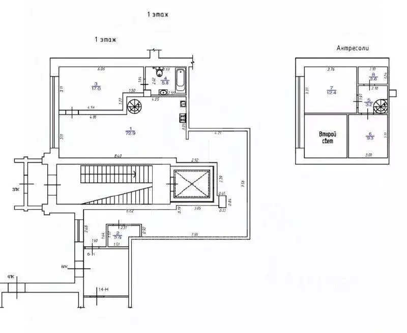 3-к кв. Санкт-Петербург Большая Озерная ул., 77 (126.0 м) - Фото 2