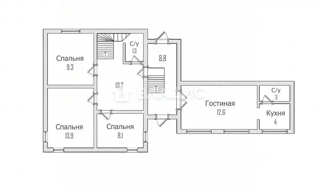 Дом в Крым, Бахчисарайский район, с. Красный Мак ул. Васильева (200 м) - Фото 2