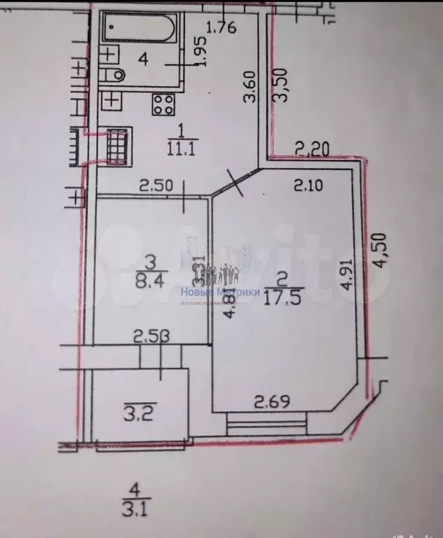 2-к. квартира, 40 м, 6/23 эт. - Фото 0