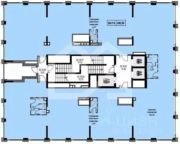 Помещение свободного назначения в Москва ул. Академика Челомея, 7 (481 ... - Фото 2