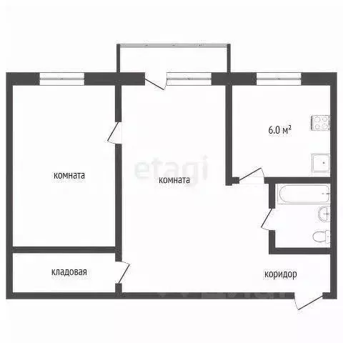 2-к кв. Челябинская область, Миасс просп. Макеева, 28 (46.1 м) - Фото 1
