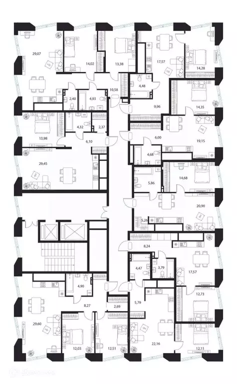 1-к кв. Рязанская область, Рязань пер. 1-й Осенний, 15 (46.29 м) - Фото 2