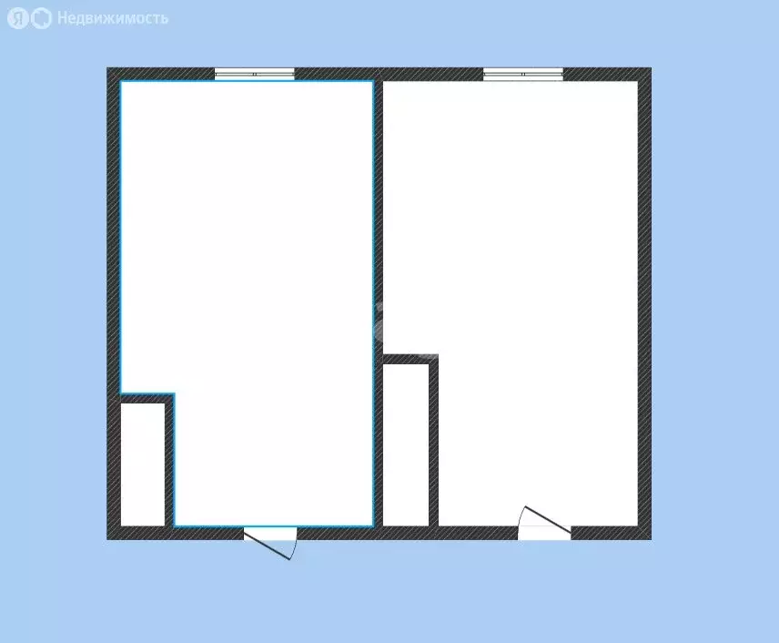 2к в -комнатной квартире (23.6 м) - Фото 1