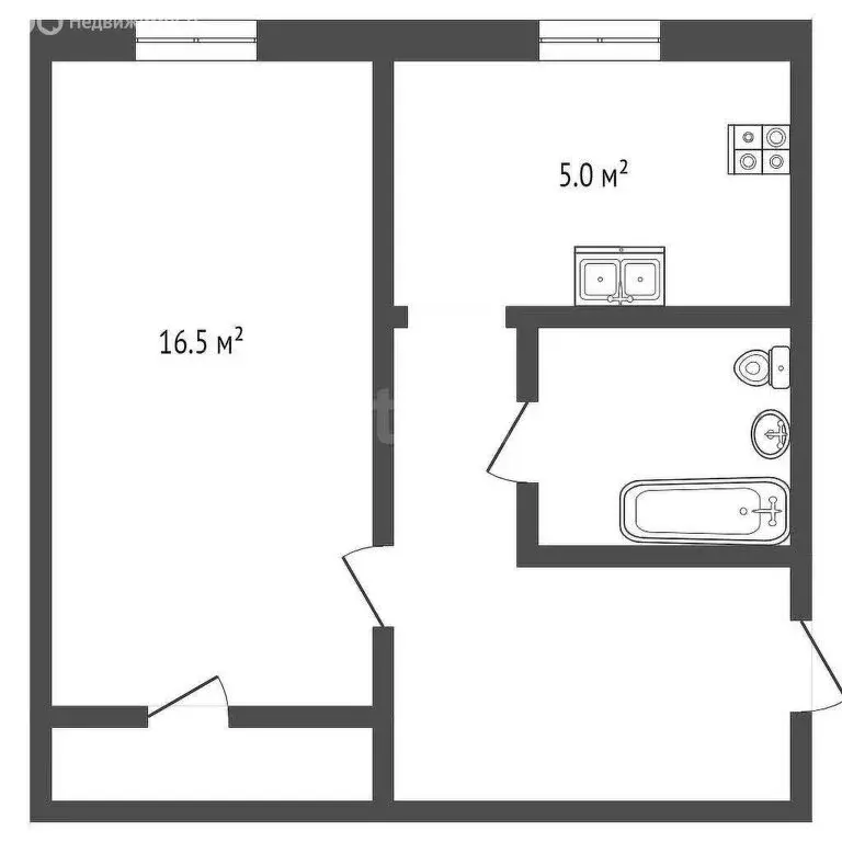 1-комнатная квартира: Севастополь, Якорная улица, 12 (30.2 м) - Фото 0