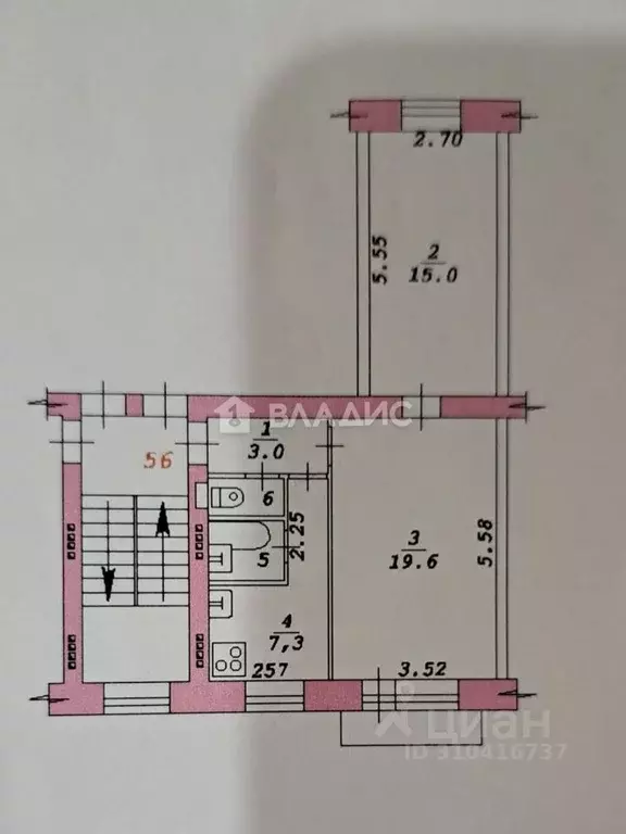 2-к кв. Новосибирская область, Новосибирск ул. Ленина, 30/1 (48.1 м) - Фото 0