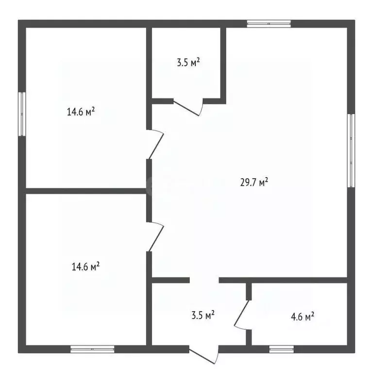 Дом в Красноярский край, Емельяново пгт ул. Журавлиная, 25 (71 м) - Фото 2