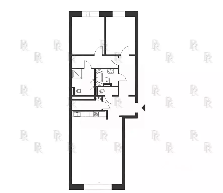 3-к кв. Москва Мосфильмовская ул., 1к1 (111.0 м) - Фото 1