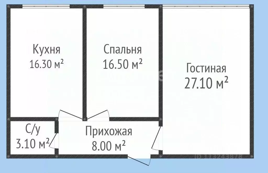 2-к кв. Дагестан, Каспийск ул. Магомедали Магомеджановa, 18к5 (71.0 м) - Фото 2