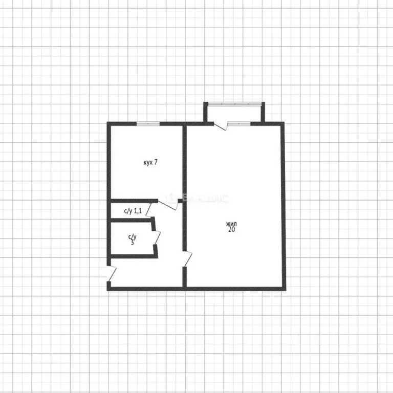 1-к кв. Адыгея, Майкоп 7-й пер., 6 (31.5 м) - Фото 2