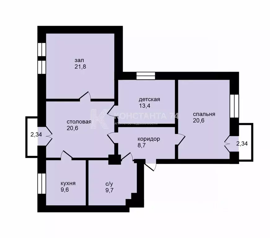 4-к кв. Челябинская область, Челябинск просп. Ленина, 19 (104.5 м) - Фото 2