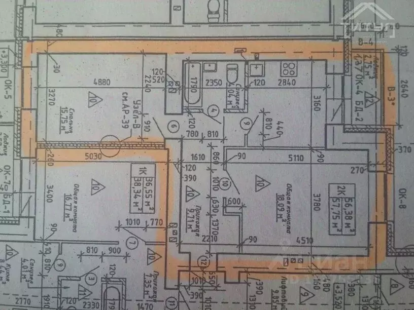 2-к кв. Алтайский край, Барнаул тракт Змеиногорский, 104П (56.38 м) - Фото 2