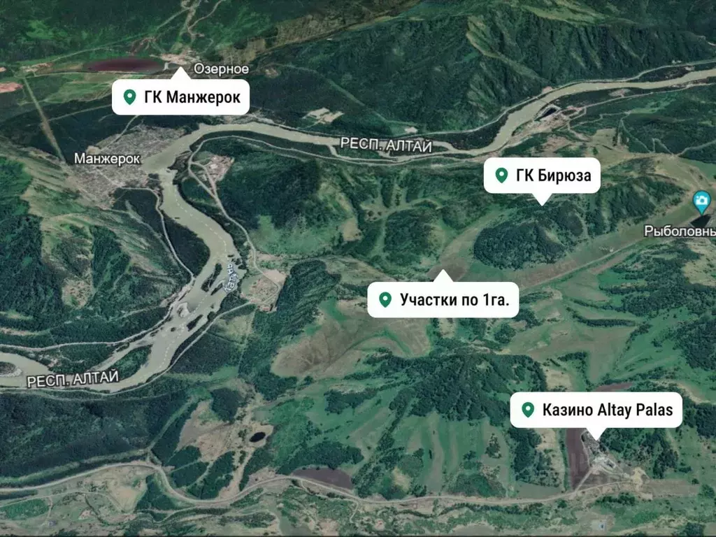 Участок в Алтай, Майминский район, с. Манжерок  (100.0 сот.) - Фото 2