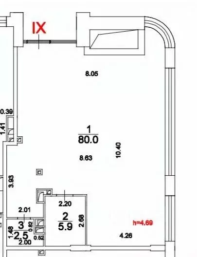 Торговая площадь в Москва ш. Энтузиастов, 3к2 (88 м) - Фото 1