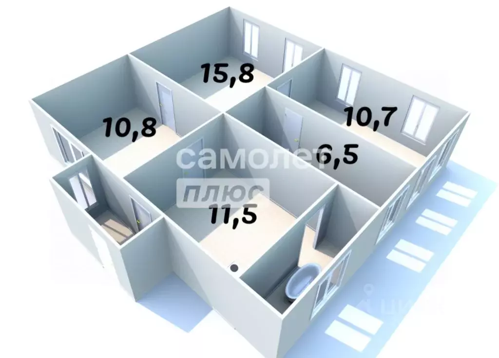 Дом в Пензенская область, Мокшан рп ул. Садовая, 8 (58 м) - Фото 2