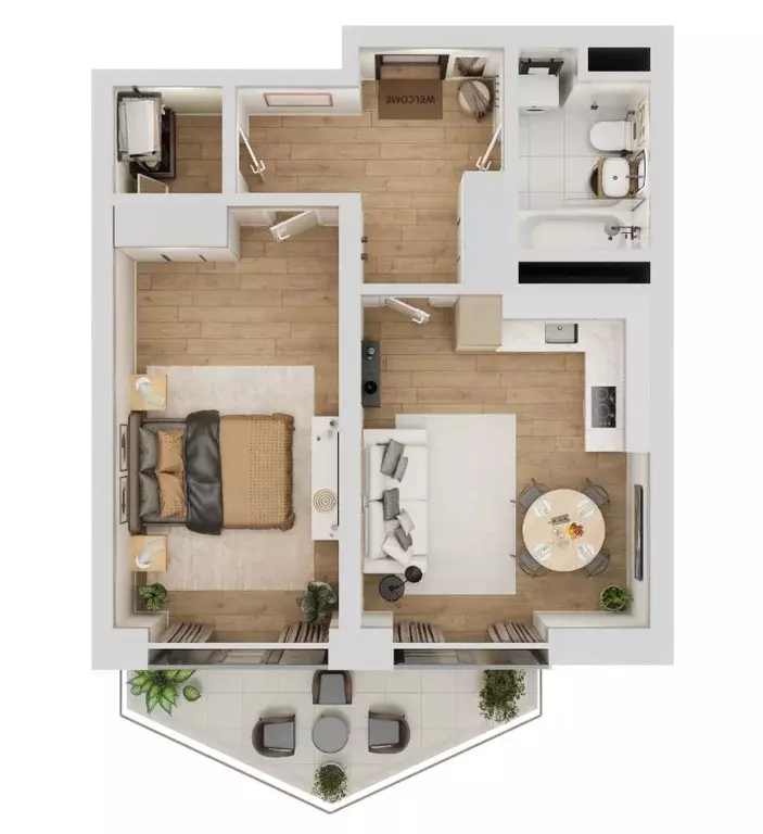 1-к кв. Крым, Алушта ул. Октябрьская, 10 (54.0 м) - Фото 2