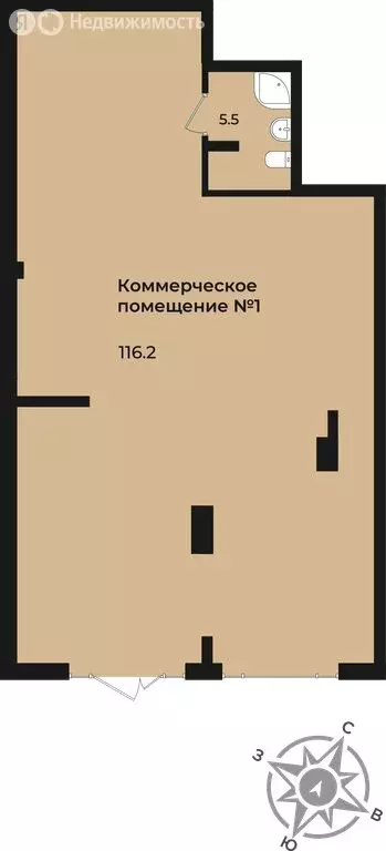 Помещение свободного назначения (121.7 м) - Фото 2