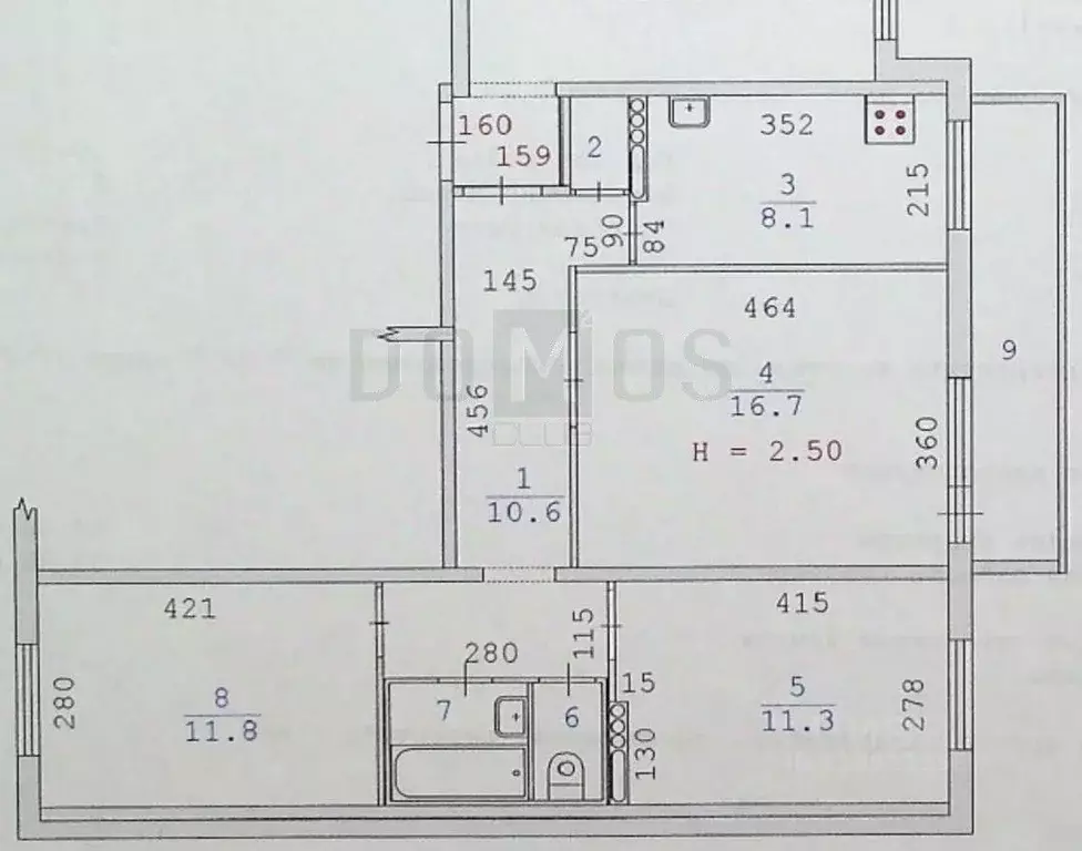 3-к кв. Свердловская область, Екатеринбург ул. Таганская, 57 (63.4 м) - Фото 1