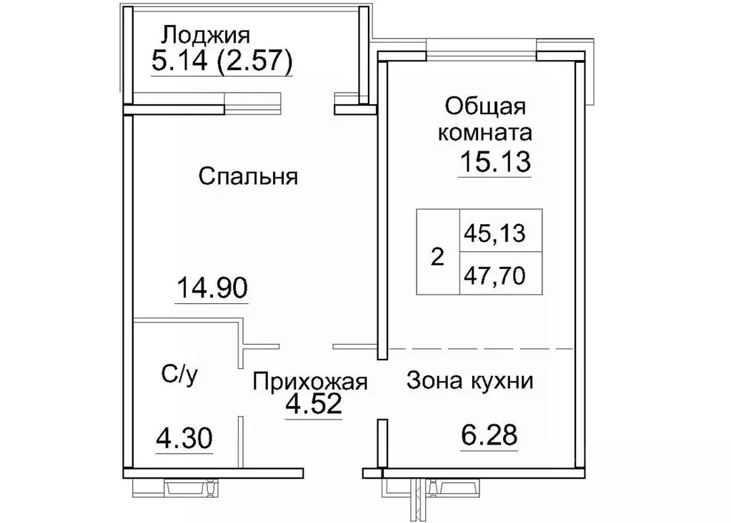 2-к кв. Новосибирская область, Новосибирский район, Краснообск рп, 3-й ... - Фото 0