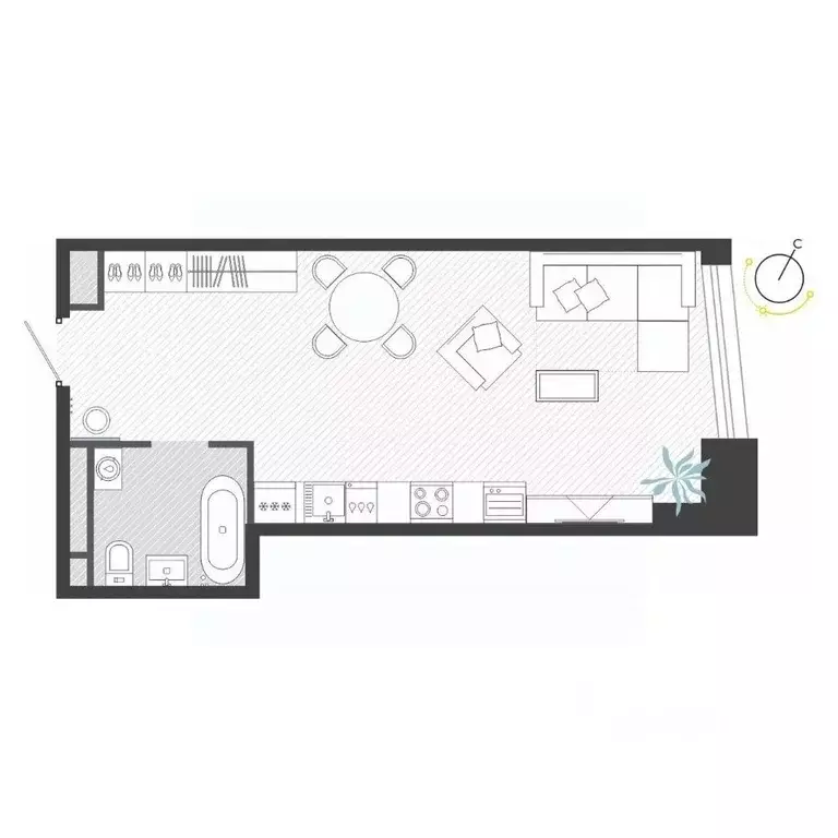 1-к кв. Приморский край, Владивосток ул. Нейбута (37.4 м) - Фото 1