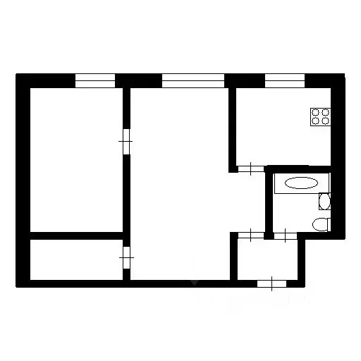 2-к кв. Красноярский край, Норильск Комсомольская ул., 39 (42.5 м) - Фото 1
