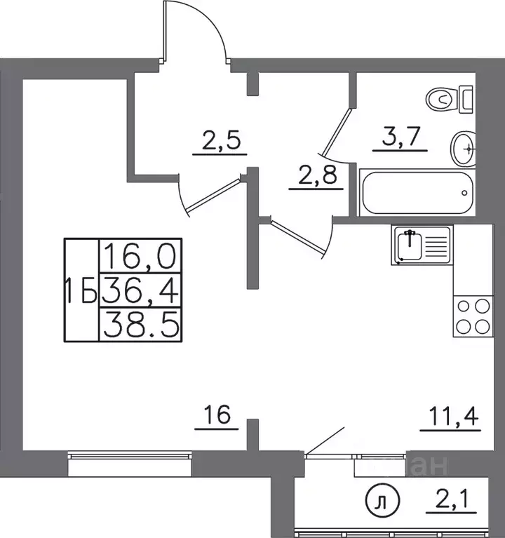 1-к кв. Иркутская область, Иркутск ИВАТУ городок, Авиатор жилой ... - Фото 1
