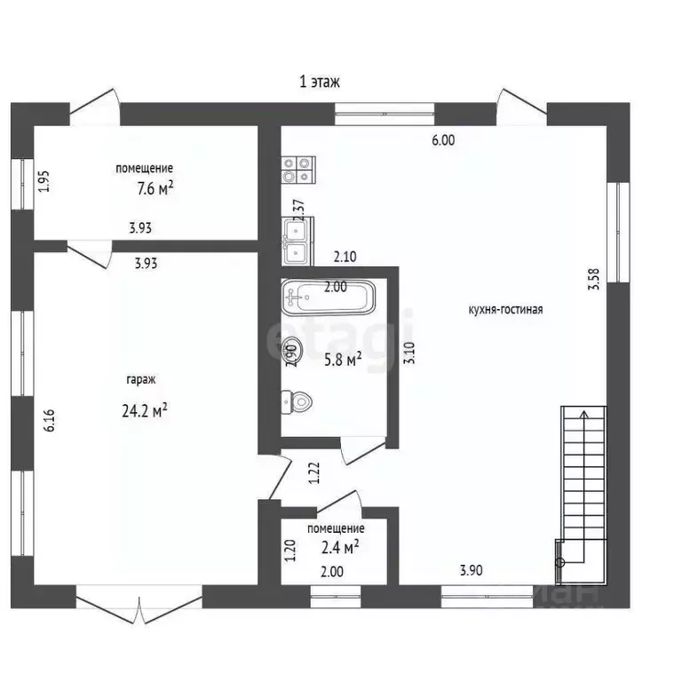 Дом в Томская область, Томский район, д. Кисловка ул. 3-я Парковая ... - Фото 2