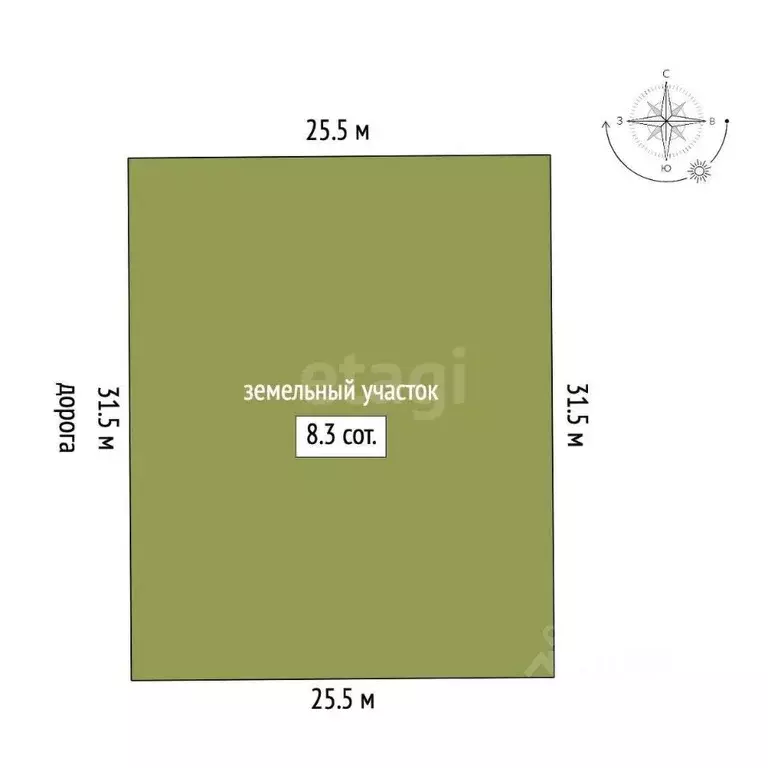 Участок в Ямало-Ненецкий АО, Муравленко пер. Рябиновый, 8 (8.2 сот.) - Фото 2