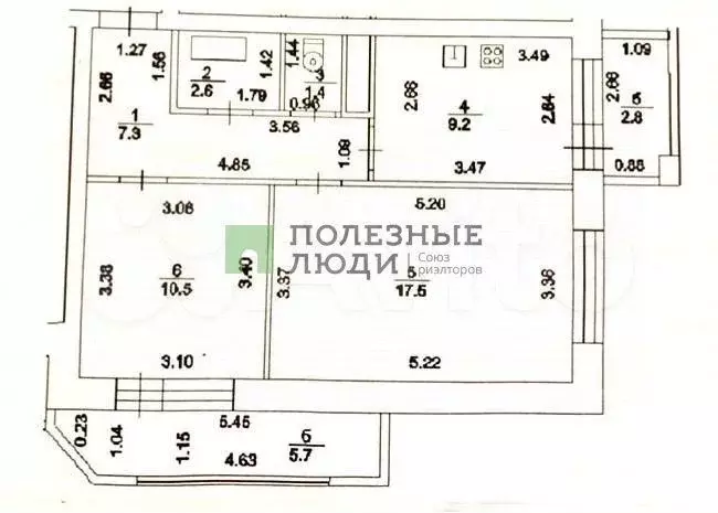 2-к. квартира, 51 м, 4/18 эт. - Фото 0