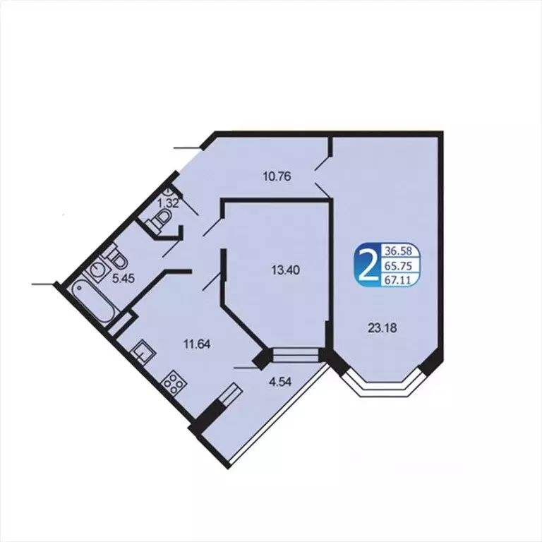 2-к кв. Московская область, Рузский муниципальный округ, Тучково пгт ... - Фото 1