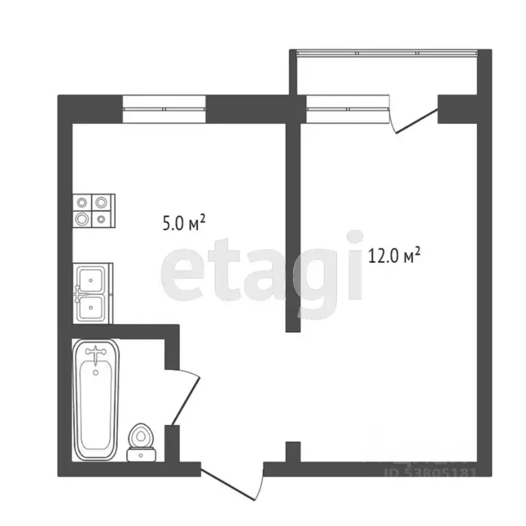 1-к кв. Ростовская область, Ростов-на-Дону Ленгородок мкр, просп. ... - Фото 0